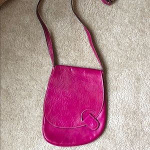Leather Magenta purse
